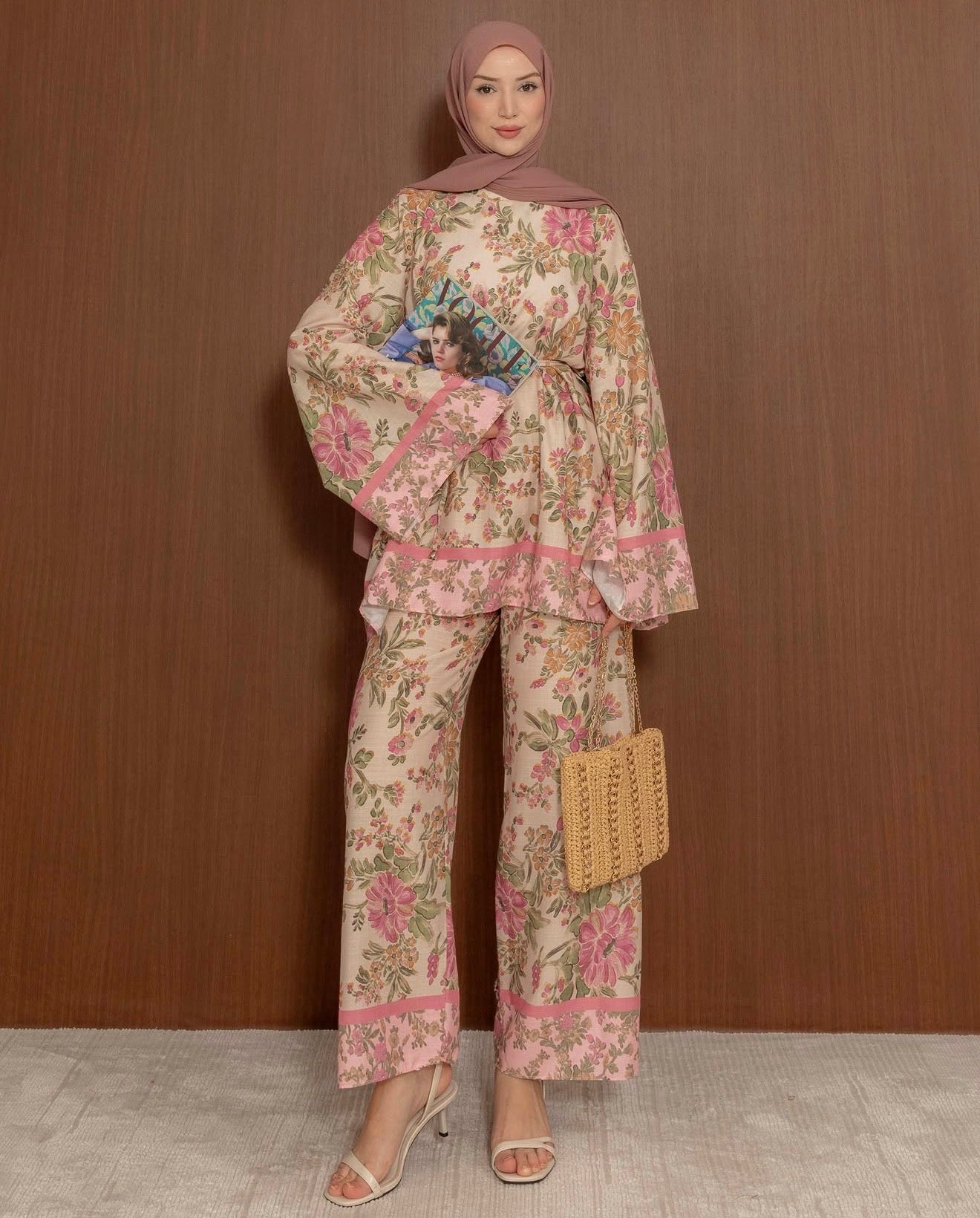 Breeze Linen Set - Pink