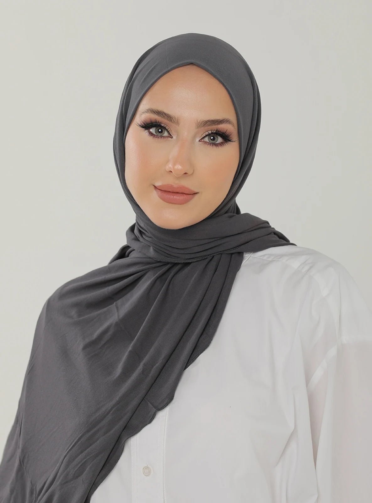 Jersey Hijab - Dark Gray