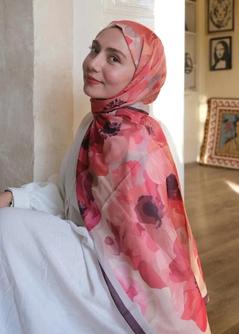 Maribel Print Hijab - Romantic