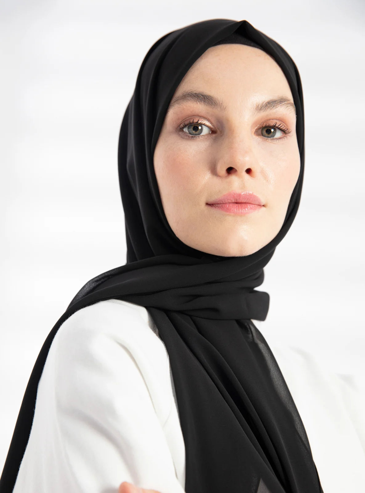 Chiffon Hijab - Black