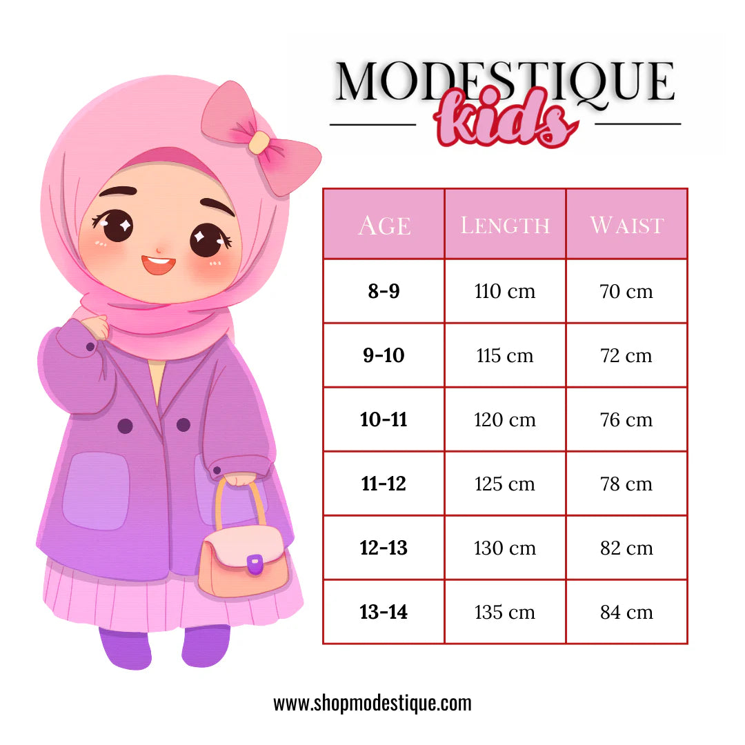 Kids Prayer Gown with Hijab