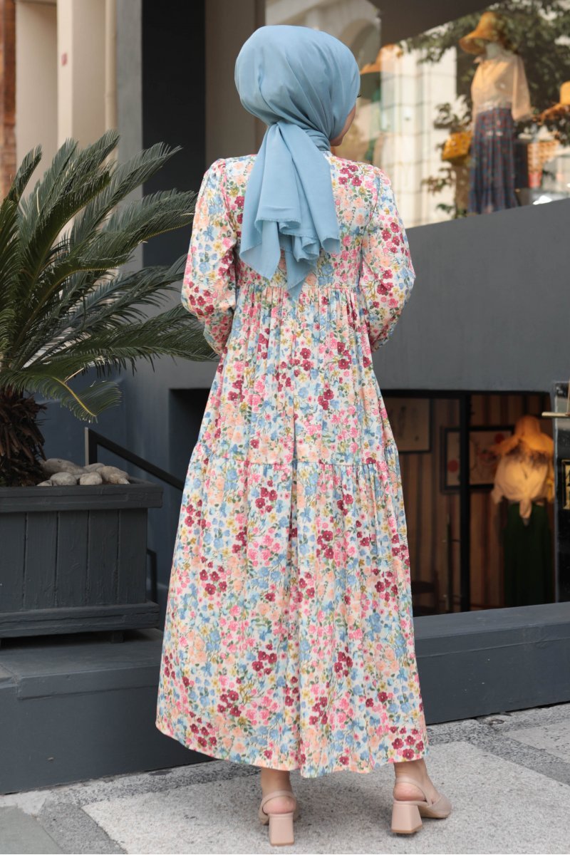 Satin Floral Dress